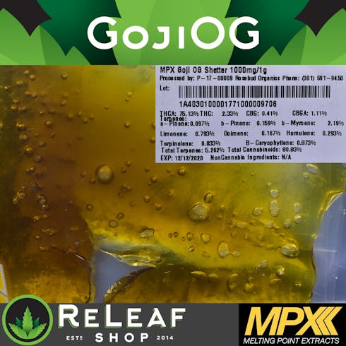Goji Cured Resin Shatter 1.0g