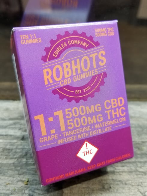 CBD 1:1 - 500mg/THC with 500mg/CBD