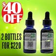 Save $40 with the Purchase of (2) aliceCBD Drops with BCP Total 4,300 mgs of CBD