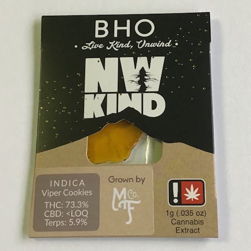 NW Kind- Viper Cookies - 1g Shatter