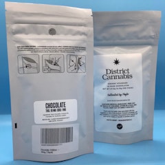 District Cannabis Edibles Chocolates Plain Chocolate 100mg 10-pack