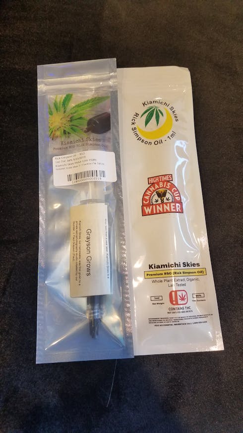 KIAMICHI SKIES RSO 1ML (TAX INCLUDED)