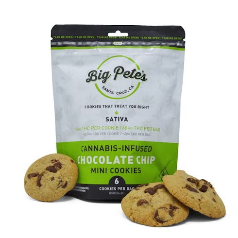 Big Pete's - Chocolate Chip Cookies - 6 pack - Sativa 60mg
