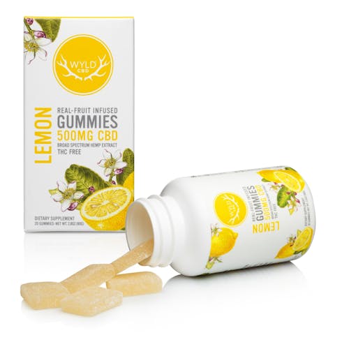 Wyld - Lemon 500mg Hemp CBD Gummies