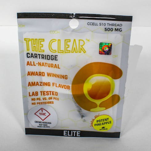 The Clear Elite Cartridge 500mg Golden goat