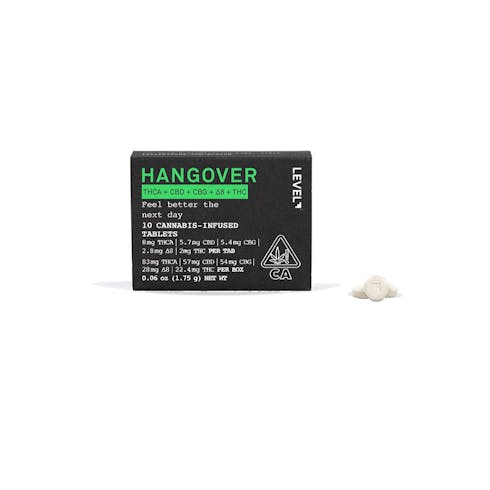 Level - PROTABS - Hangover - THCA+CBD+CBG+THC - 250mg