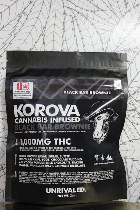 Korova Black Bar 1000mg