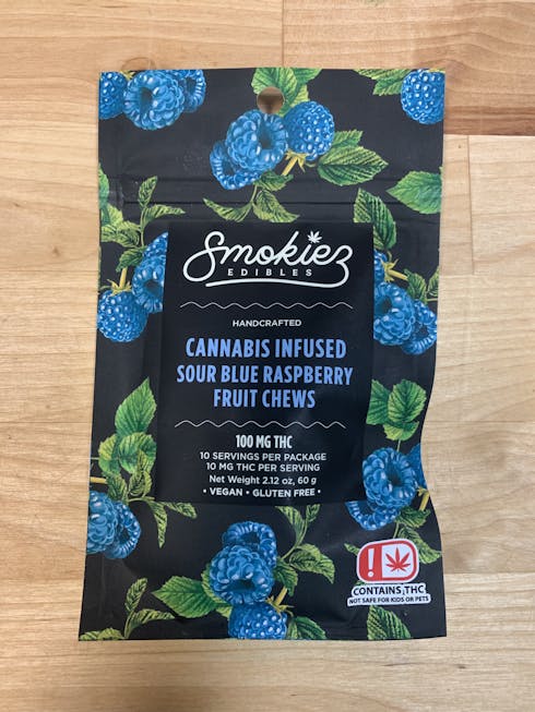 Sour Fruit Chews/100mg/Blue Raspberry (TAXES INCLUDED)