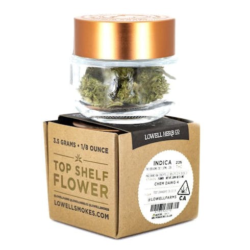3.5g - Chem Dawg 4 (Indica) - Lowell Herb Co.