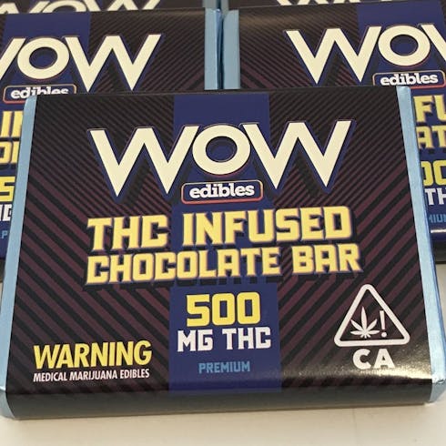 WOW Chocolate Bars 500mg