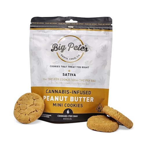 Big Pete's - Peanut Butter Cookies - 6 pack - Sativa 60mg