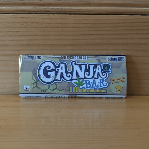 1:1 THC:CBD Ganja Chocolate Bars 120mg