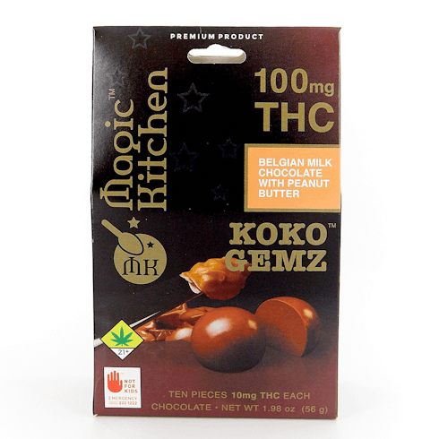 100mg Peanut Butter Milk Chocolate Koko Gems 10PK