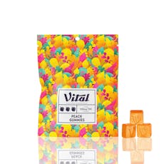 Vital 100mg Gummies Peach