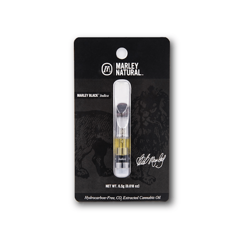 Black: Indica SFV OG- 0.5g Cartridge - Marley Natural