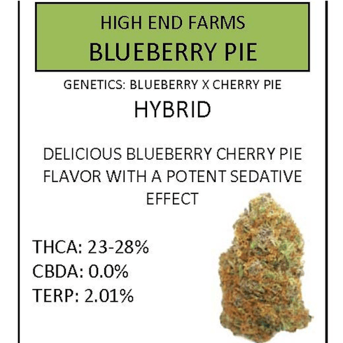 High End Farms Blueberry Pie 3.5g