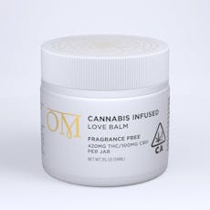OM | Cannabis Infused Love Balm 2 fl oz | 390mg THC/ 100mg CBD Per Jar