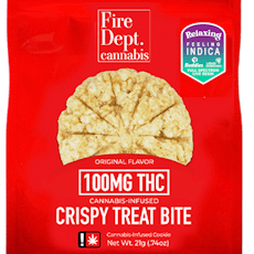 Fire Dept. - THC Crispy Treat Bite - Original - Live Resin - Indica - 100mg