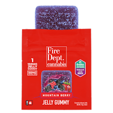 Fire Dept - Solventless Jelly Gummy - 100mg - Mountain Berry - Sativa