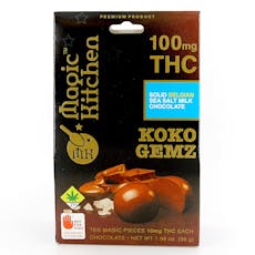 Koko Gemz Milk Chocolate Sea Salt 10pk 100mg - NWCS