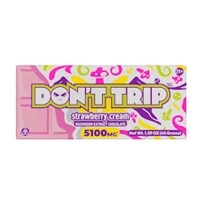 Dozo Don't Trip Mushroom Chocolate Bar 5100 mg - Strawberry Cream