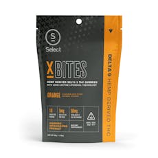 Select XBites Delta 9 Gummies - Orange