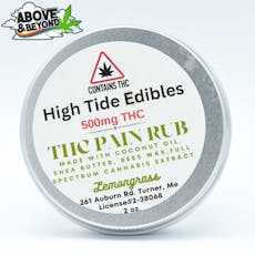 High Tide - Full Spectrum THC Lemongrass Pain Rub 500mg