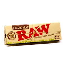 RAW Organic Hemp 1-1/4 Hemp Papers - 50