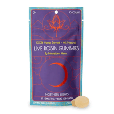 Northern Lights Live Rosin Gummies Delta-9 5mg + CBD