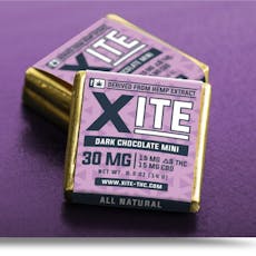 XITE Dark Chocolate minis D9/CBD 30mg