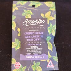 Smokies Edibles Sour Blackberry THC Fruit Chews 100 mg