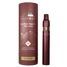 TasteBudz - Live ROSIN Disposable - 1G Sativa "Extra Pulp"