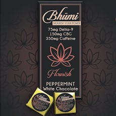 Bhumi Peppermint White Chocolate Mini (10mg D9 + 20mg CBG + 50mg Caffeine)