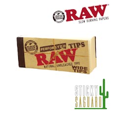 Raw Perforated Wide Tips