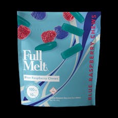 Full Melt Blue Raspberry Chew 10pk Thc 100mg