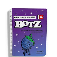BOTZ Gummies - 1:1:1 CBN Blue Razz (indica)
