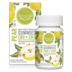 Wyld 40 pc | Pear 100mg CBD + 200mg CBG Gummies