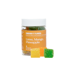 Essential Delta-10 THC Gummies by Consider It Flowers | 30 CT | 750MG THC | Lime, Mango, Pineapple
