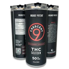 Crescent 9: Strawberry Lemonade 50mg THC Seltzer | 4pk