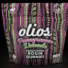 Pomegranate Limeade Traditional Rosin Gummies (I) 100 mg