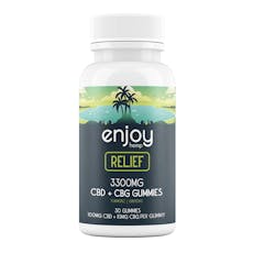 Full Spectrum CBD 3300mg Relief Gummies + CBG + Turmeric + Ginseng