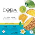 Coda Signature Pineapple & Tropical Fruits Fast-Acting 1:1 Fruit Notes, 100mg THC/100mg CBD
