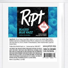 Ript - Blazed Blue Razz Gummies - Indica