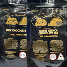 100mg THC Chocolate Bar | Salted Caramel