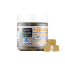 Country Roads: Peach Hybrid 10mg THC Gummies
