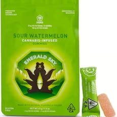 Emerald Sky Sour Watermelon Infused Gummies