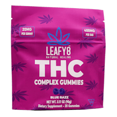 Delta-9 THC Complex Gummies – Blue Razz-400mg