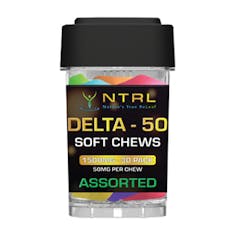 Delta 50 Soft Chews 1500mg D8+D9+D10 - 30pcs Assorted Flavors
