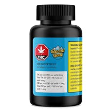 GLACIAL GOLD - THC 10 SOFTGELS 50pk