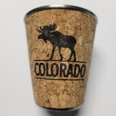 Colorado Moose Cork Shot Glass